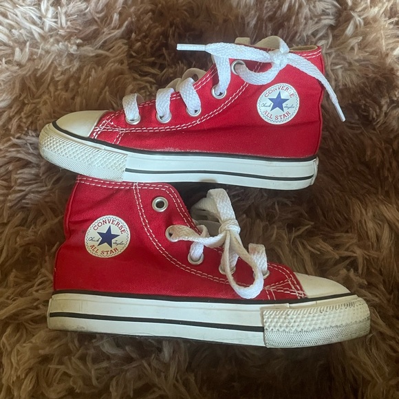 Converse Other - Baby Chucks in Red -Sz 7-